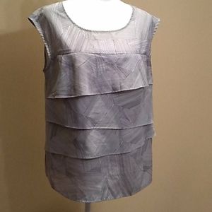 5 for $20! LOFT Sleeveless Blouse, black, white